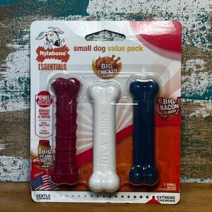 Nylabone 3 Bone Set (Peanut Butter, Chicken & Bacon